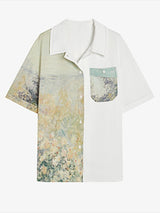 Galartsy Impressionist landscape Button Shirt, view 2