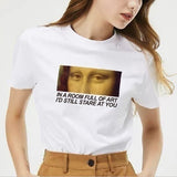 Galartsy In a room full of art, I'd still stare at you T-shirt, view 4