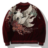 Galartsy Kitsune Spirit Sukajan Bomber Jacket (Black & Red), view 3