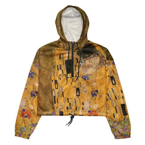 Galartsy Klimt The Kiss cropped windbreaker