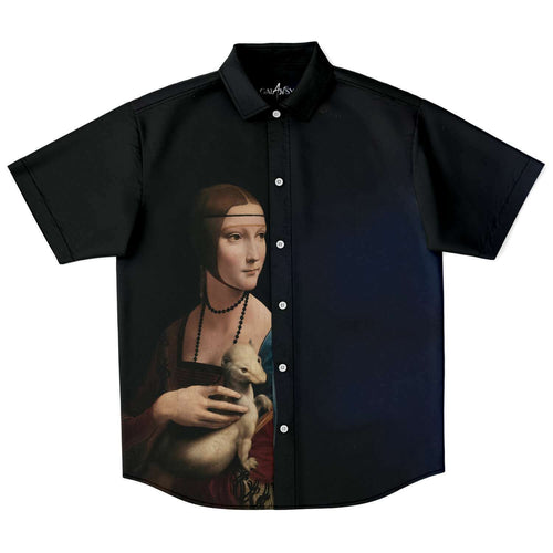 Galartsy Leonardo da Vinci Lady with an Ermin BUTTONED SHIRT
