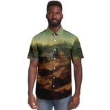 Galartsy Leonardo Da Vinci Mona Lisa BUTTONED SHIRT, view 4