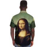 Galartsy Leonardo Da Vinci Mona Lisa BUTTONED SHIRT, view 5