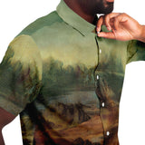 Galartsy Leonardo Da Vinci Mona Lisa BUTTONED SHIRT, view 6
