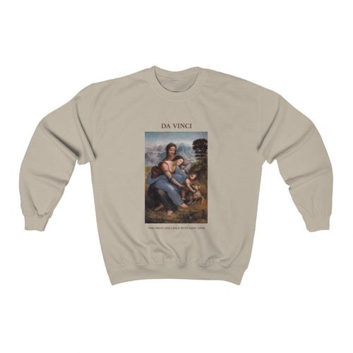 Galartsy Leonardo da Vinci The Virgin and Child with Saint Anne Sweatshirt