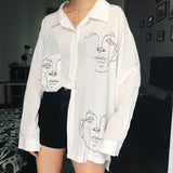Galartsy Line art faces Shirt, view 2