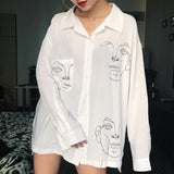 Galartsy Line art faces Shirt, view 5