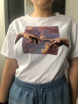 Galartsy Michelangelo sky T-shirts, view 5