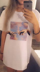 Galartsy Michelangelo sky T-shirts, view 6