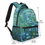 Galartsy Monet Water lilies Backpack, view 2