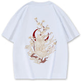 Galartsy Moonlight Kitsune Embroidered T-shirt, view 3