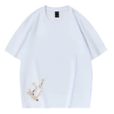 Galartsy Moonlight Kitsune Embroidered T-shirt, view 4