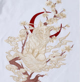 Galartsy Moonlight Kitsune Embroidered T-shirt, view 5
