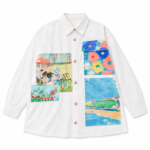 Galartsy Oil Painting Inspired Oversized Shirt