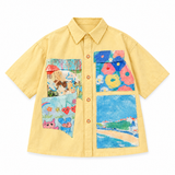 Galartsy Oil Painting Inspired Oversized Shirt, view 2