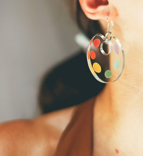 Galartsy Palette transparent earrings