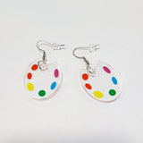 Galartsy Palette transparent earrings, view 3