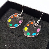 Galartsy Palette transparent earrings, view 4