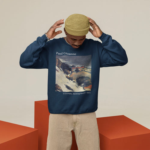 Galartsy Paul Cézanne L'Estaque, Melting Snow Sweatshirt