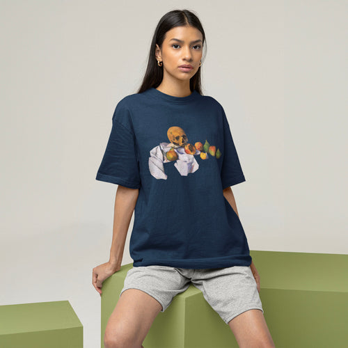 Galartsy Paul Cézanne Still Life with Skull collage T-shirt