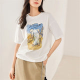 Galartsy Peasant Woman Bruising Flax T-shirt, view 5