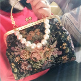 Galartsy Rococo Floral Embroidery Purse, view 3