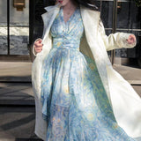 Galartsy Van Gogh Starry Night dreamy long dress, view 3