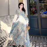 Galartsy Van Gogh Starry Night dreamy long dress, view 5