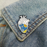 Galartsy Starry Night Heart Enamel pin, view 5