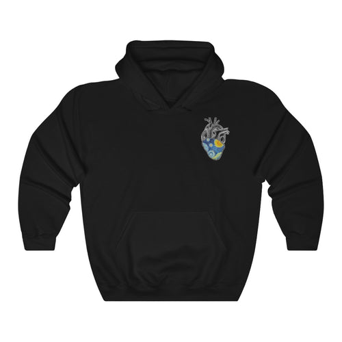 Galartsy Starry Night Heart Hooded Sweatshirt