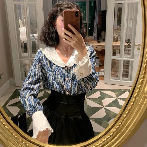Galartsy Starry night inspired blouse shirt