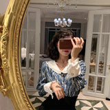 Galartsy Starry night inspired blouse shirt, view 2