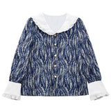 Galartsy Starry night inspired blouse shirt, view 4
