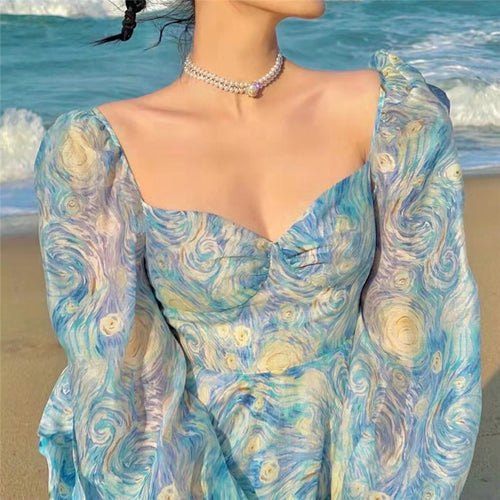 Galartsy Starry Night Long fairy dress
