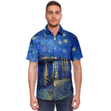 Galartsy Starry Night Over The Rhone Buttoned Shirt, view 3