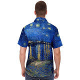 Galartsy Starry Night Over The Rhone Buttoned Shirt, view 4