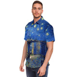 Galartsy Starry Night Over The Rhone Buttoned Shirt, view 5