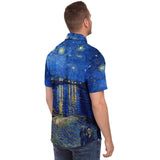 Galartsy Starry Night Over The Rhone Buttoned Shirt, view 6