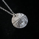 Galartsy Starry Night Over The Rhone Van Gogh Pendant Necklace, view 3