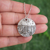 Galartsy Starry Night Over The Rhone Van Gogh Pendant Necklace, view 6