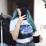 Galartsy Van Gogh The Starry Night T-shirt, view 2