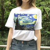 Galartsy Van Gogh The Starry Night T-shirt, view 3