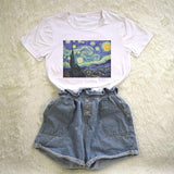 Galartsy Van Gogh The Starry Night T-shirt, view 5