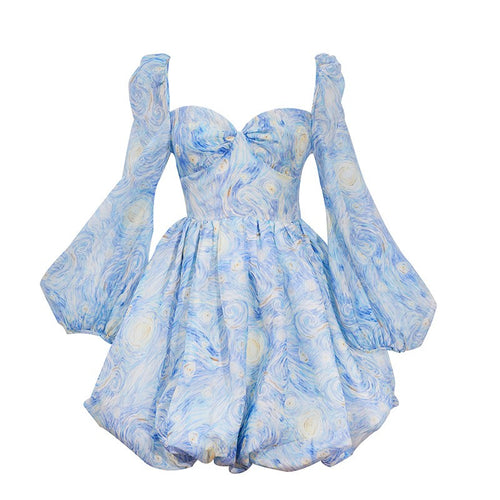 Galartsy Starry Night short fairy dress