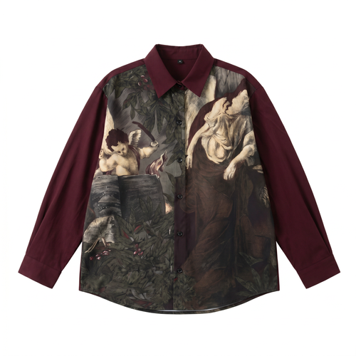 Galartsy The Archive Blouse — Oversized Vintage Print Long Sleeve