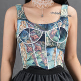 Galartsy The birth of venus Corset Cami Crop Top, view 2