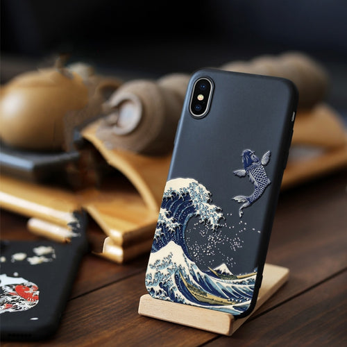 Galartsy The great wave of Kanagawa inspired iPhone Case