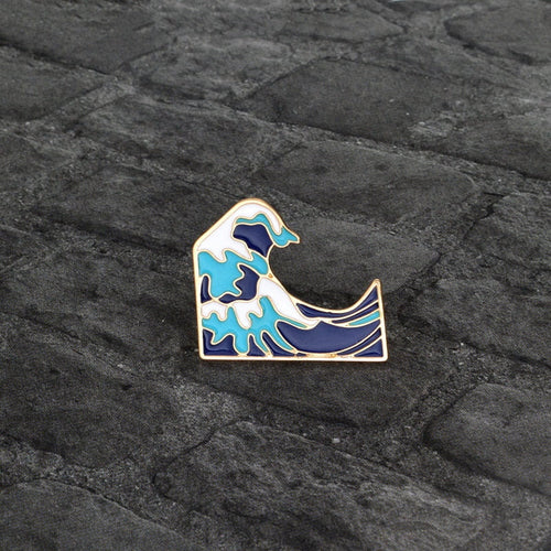 Galartsy The great wave of kanagawa enamel pin