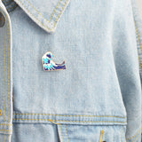 Galartsy The great wave of kanagawa enamel pin, view 5