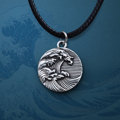 Galartsy The great wave of kanagawa Necklace
